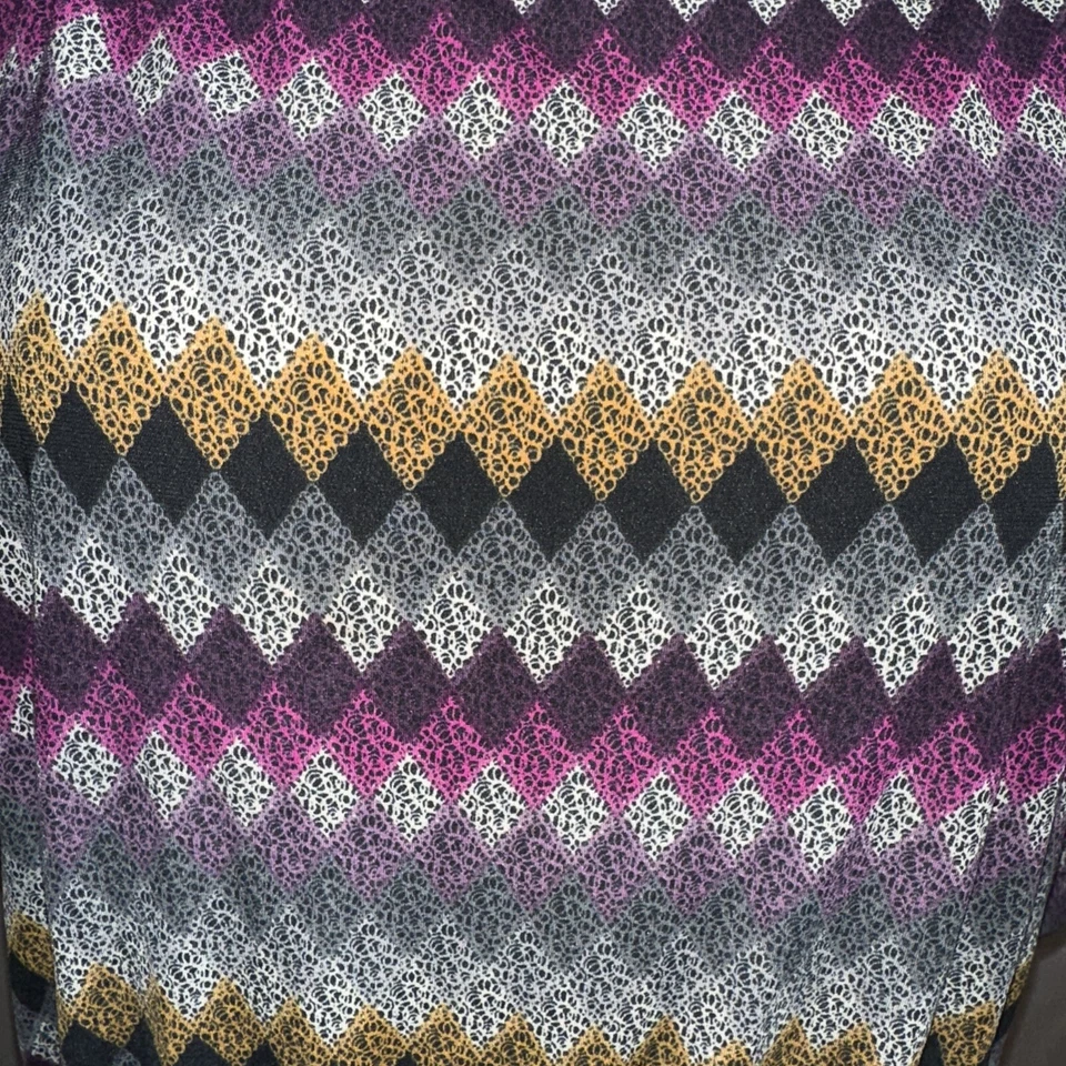 Новое направление женское платье размер 16 многоцветный короткий рукав геометрический 90-х - Изображение 3 из 4