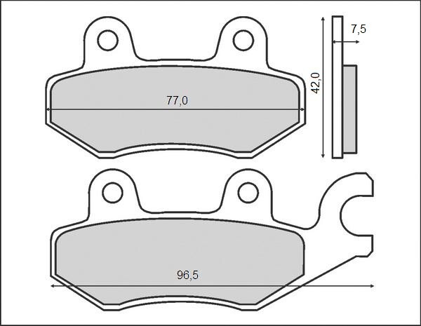 Plaquettes de frein KH165 KH215 pour trajets quotidiens et pluie