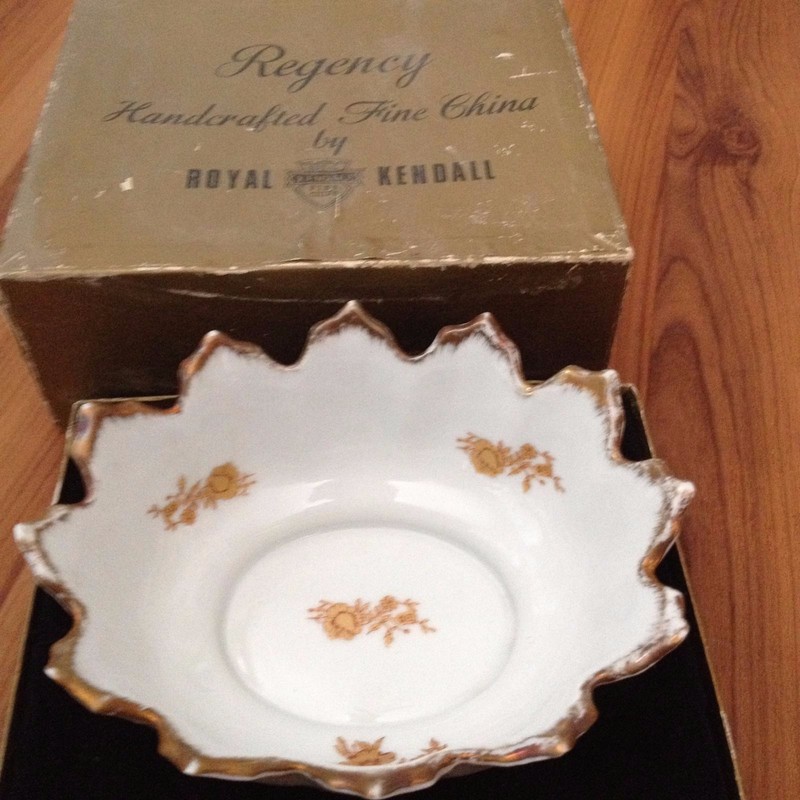 Regency Royal Kendall candy dish Handcrafted  Rare Vintage