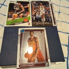 3 Card Evan Mobley Rookie Lot Donruss Classic Luminance Rated Rookie