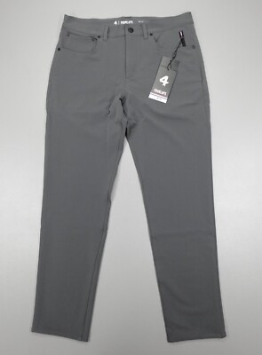 Fourlaps Traverse Pants Grey Athletic Fit Loose Waist Performance Stretch DWR