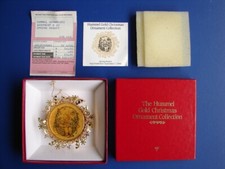 Hummel Gold Christmas Ornament Collection 15 "SPRING BASKET" 24k Papers 1988