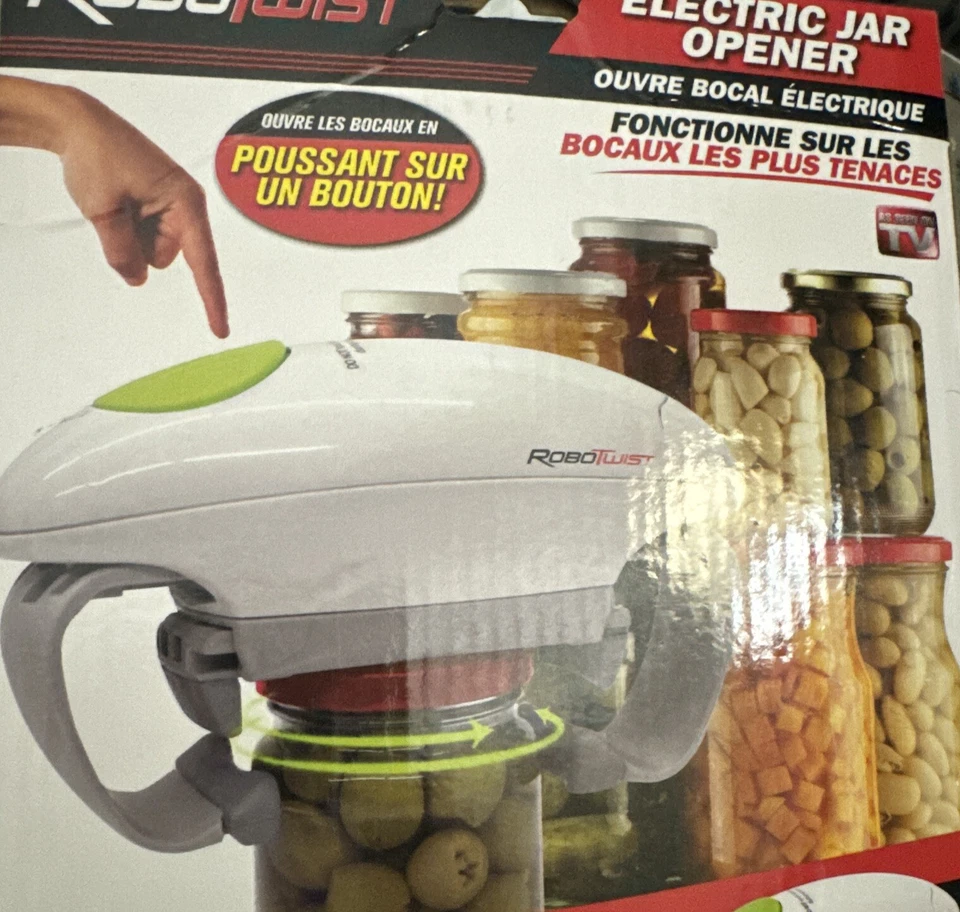 Abridor de tarros eléctrico Emson Inc. Robo Twist 1014 - blanco Foto 3 de 3