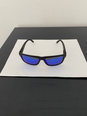 NEW Knockaround Black Matte Torrey Pines Sunglasses Aqua Polarized Lens & Case