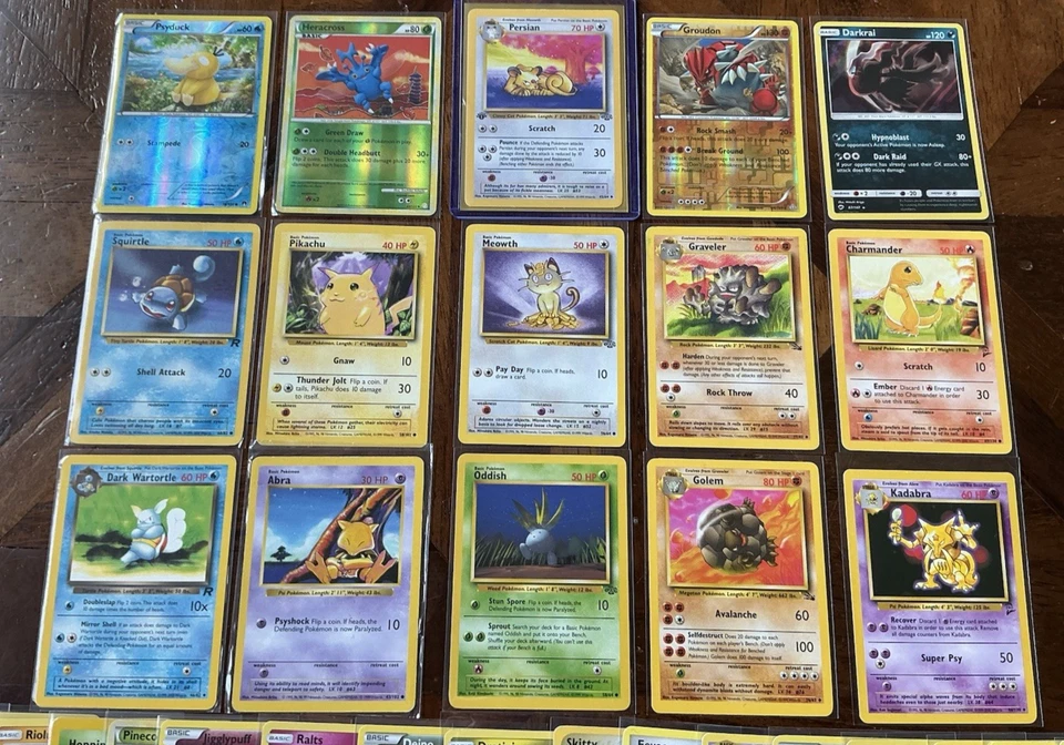 Lote 51 cartas vintage Pokémon WOTC - 1ª edição, holográfico, reverso, raras 1999–2019 quase perfeito/perfeito - Imagem 4 de 4