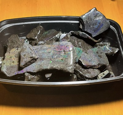 Stabilized Natural Rough Honduran Black Matrix Opal - 1 Kilo - Wholesale