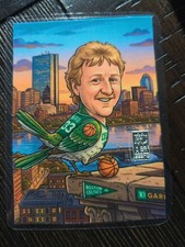 Larry Bird Fan Art Basketball Card Celtics 1 Grain Silver .999 FS Air