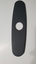 Project Source Kitchen Faucet Deck Plate Black Stainless New