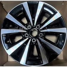 17x7 Alloy Wheel Machined Black 10 Spoke 5x114.3 Fits 22-24 Honda Civic