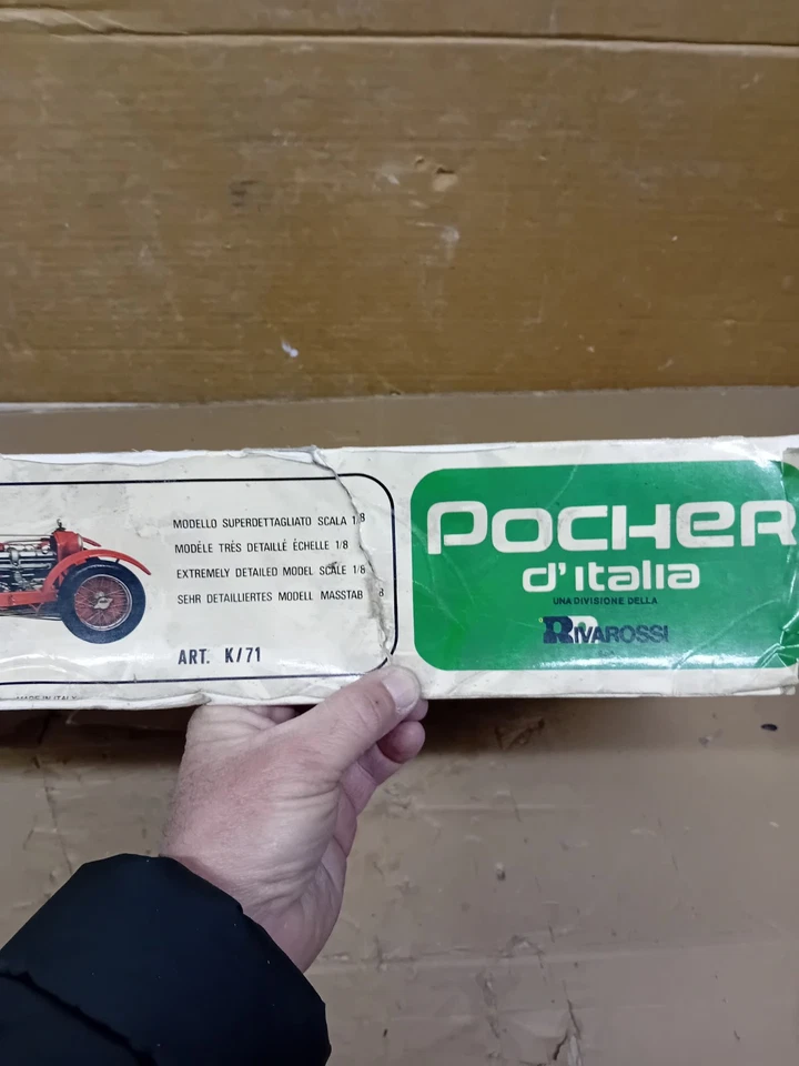 POCHER Torino K71 Alfa Romeo 8C 2300 Monza 1931 1/8 Scale Model Kit Da Recupero - Immagine 2 di 4