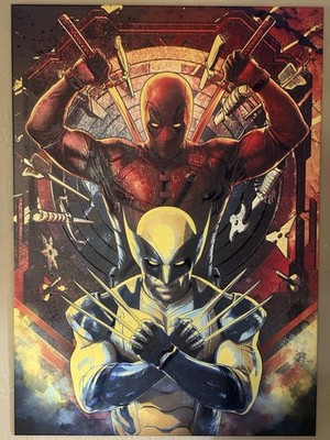 Limited Edition Deadpool & Wolverine Displate Open Box Mint Condition