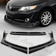 For 2012-2014 Toyota Camry Se Painted Black Front Bumper Lip Spoiler Splitter