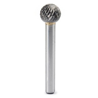 SD-5 Tungsten Carbide Burr Ball Shape Double Cut Rotary Burrs File(1/2''Cutte...