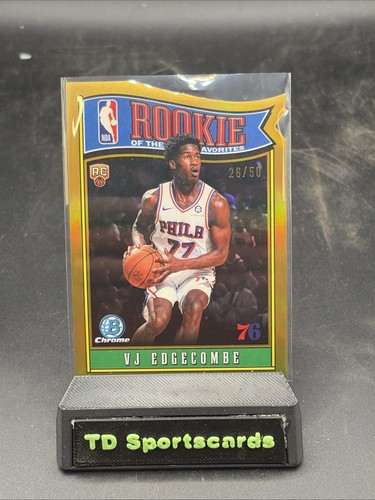 2025-26 Bowman - Rookie of the Year Favorites VJ Edgecombe #RY-3 Gold /50