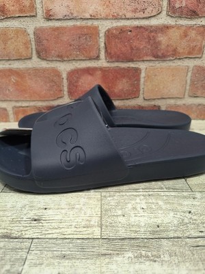 Crocs Essentials Slide Men's 9 Women's 11 Navy Blue Comfort 210088-410 NWT