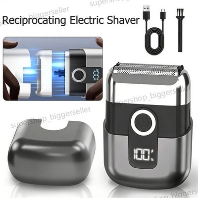 Electric Foil Shavers for Men Mini Electric Razor for Face IPX7 With LED Display