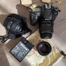 Nikon D7200 Used in good condition Black Camera body with 3 different lens also