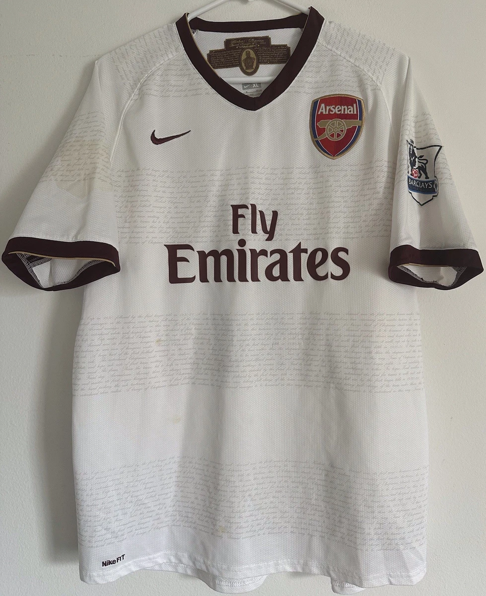 Nike Arsenal White International Club Soccer Fan Apparel and