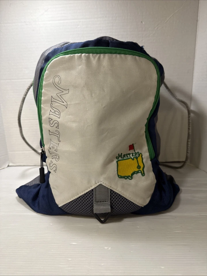 Bolsa de cincha gris Masters/Augusta National Golf Club bolsillo interior y exterior con cremallera Foto 3 de 4