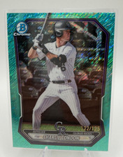 2025 Bowman Chrome Prospects Aqua Shimmer Refractor #75 Charlie Condon /125