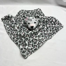 Hudson Baby HB Pink Gray Cheetah Lovey Security Blanket Leopard Print Spots Soft