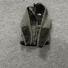 The North Face Fleece Jacket Kids Size XL Olive Green Black Denali Full Zip Coat