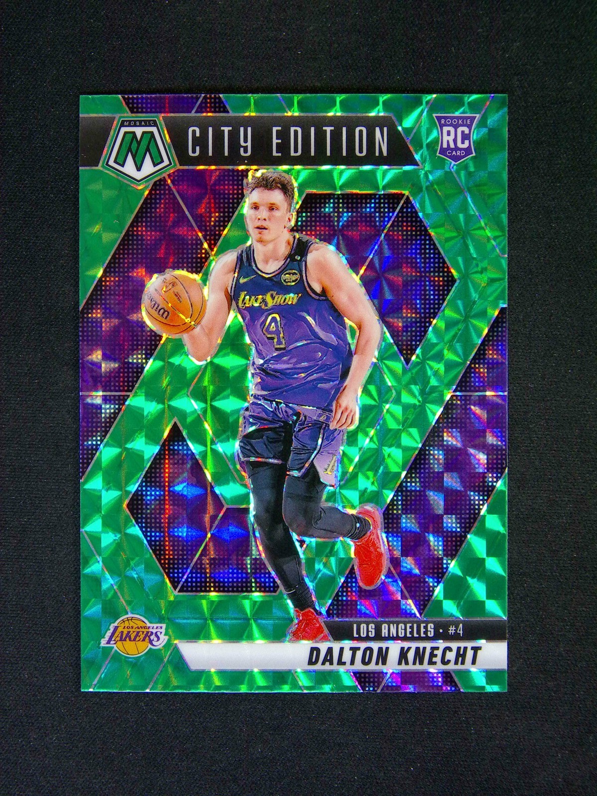 2024-25 Panini Mosaic Dalton Knecht #271 RC Rookie City Edition Green