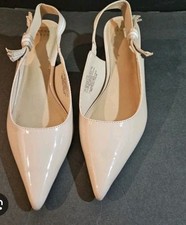 A New Day Women's Tan Milan Slingback 2.25" Kitten Heels Sz: 8