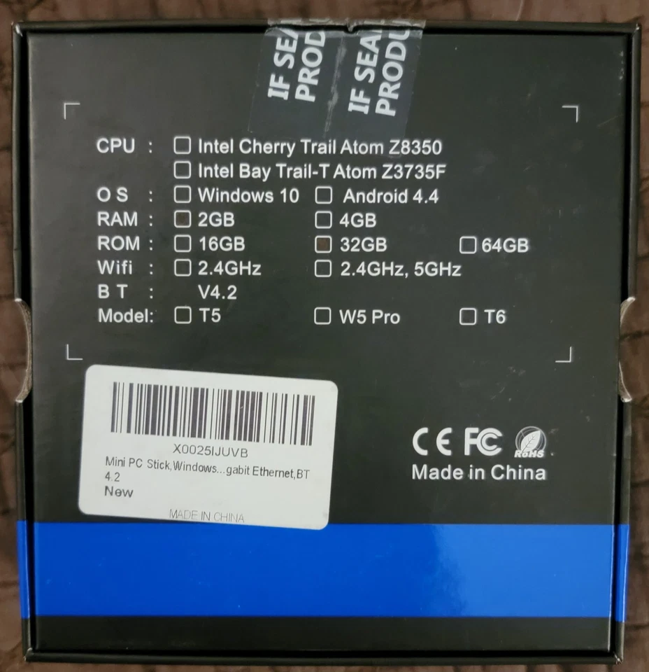 Intel Pocket PC, 2 GB RAM, 32 GB ROM, Windows 10 64-bit, Model W5 Pro NEVER used - Image 2 of 3