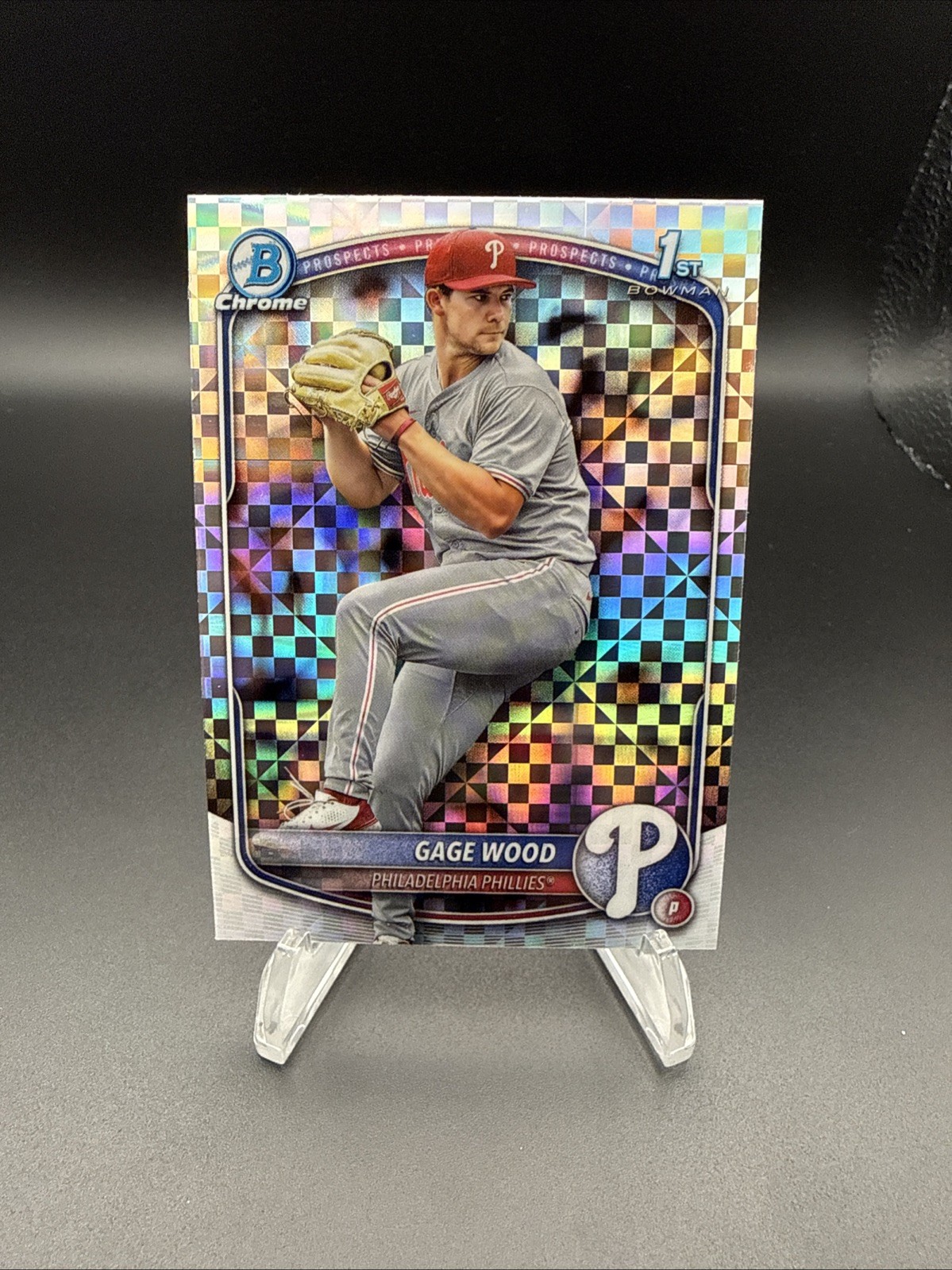 2025 Bowman Draft Gage Wood 1st Chrome X-Fractor #BDC-4 🔥 Phillies