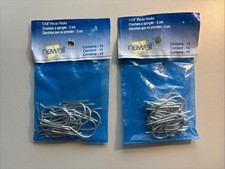 NIB 2 Packs Newell 1 1/4" Pin-on Curtian Hooks - 3cm 14 Count Window Furnishing