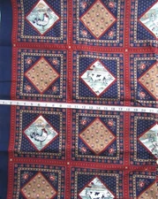 5/8 yd Cotton Fabric by Joan Kessler for Concord Fabrics Rooster, Ducks, Cows