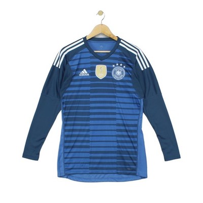 Deutschland Fußball Trikot Herren Größe S blau Torwart Oberteil Anita 4