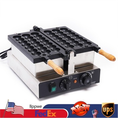 1600W Commercial 42Pcs Egg Bubble Ball Waffle Machine Corn Dog Maker Restaurant