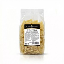 Zenzero Disidratato Senza Zucchero Cristallizzato (Con Zucchero a Velo) a Fette 