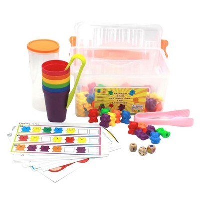 Zählen Sortieren Bären 90 Stck. Bunte Bären Mathe Geschicklichkeit für Lernspielzeug