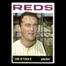 Jim OToole #185 1964 Topps Cincinnati Reds Baseball Card MLB EX