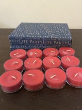 PartyLite Mulled Harvest Spice Tealight  Candles New LOT Of 36 - 3 Boxes Red