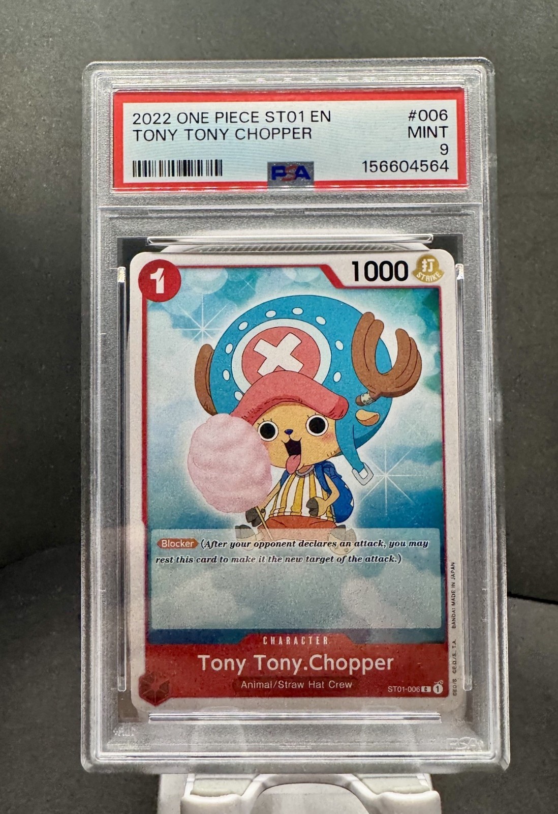 2022 One Piece St01-006 Tony Tony Chopper - Psa 9