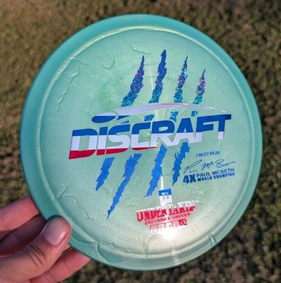 Pearly TI UNDERTAKER Discraft First Run 4X Claw Mcbeth  NEW 173-174g Aqua Green