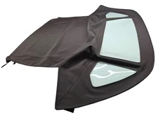 Fits: Mercedes R107 SL 1972-89 Soft Top DARK Brown Haartz GERMAN Canvas