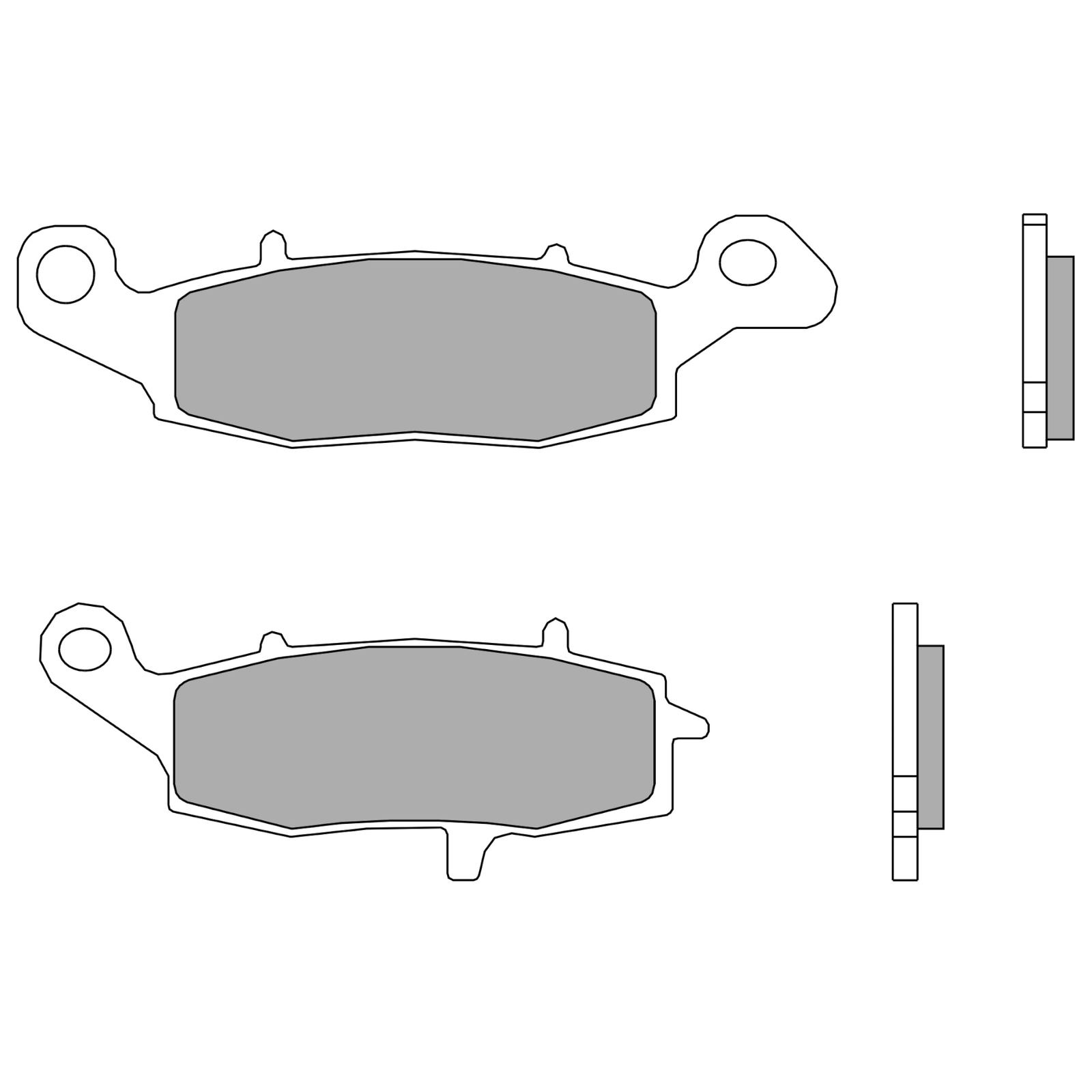 Brake Pads for SUZUKI GSR 750 Z ABS 2014-2016 Left/Front SA Street Brembo