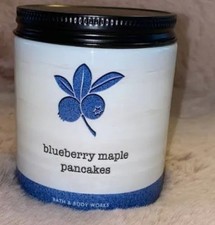 NEW Bath Body Works BLUEBERRY MAPLE PANCAKES Single-Wick Candle 7 oz