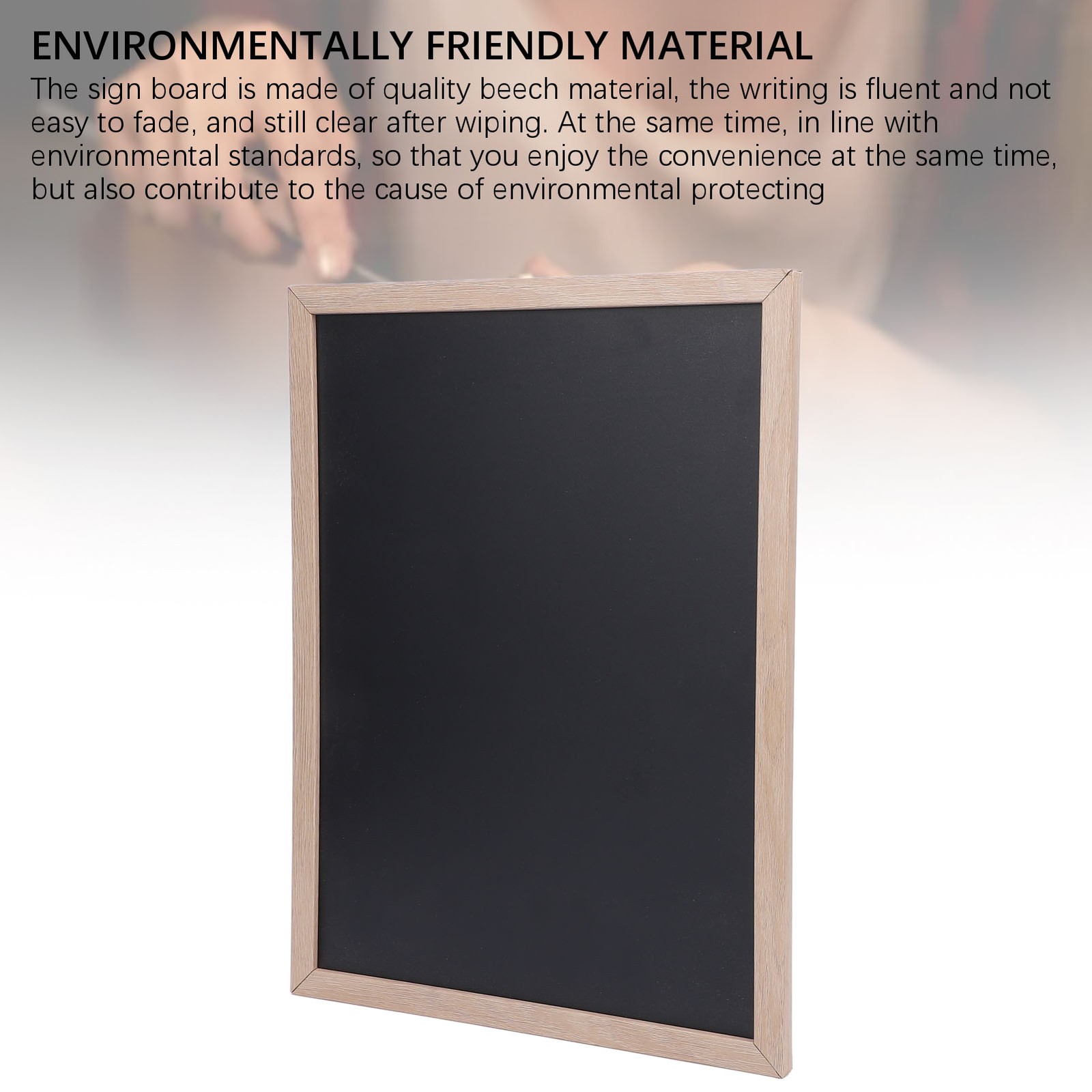 Small Chalk Board Hanging Wooden Menu Sign Message Chalkboard For Night Fair 30x