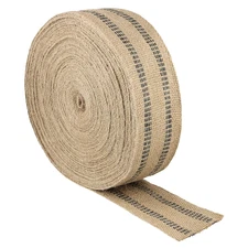 3.5 Inch X 32.8 Yards Upholstery Jute Webbing, Wear Resistant Craft Jute Webbing