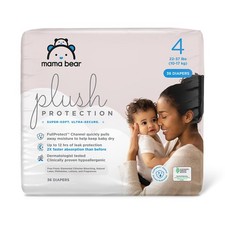 Amazon Brand - Plush Protection Disposable Baby Diapers, Hypoallergenic, Frag...