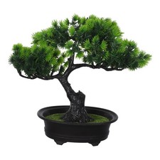 Artificial Bonsai Tree Fake Plant Japanese Juniper Style For Office Decoration