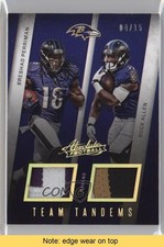 2016 Panini Absolute Prime 4/15 Breshad Perriman Buck Allen #2 READ fm0