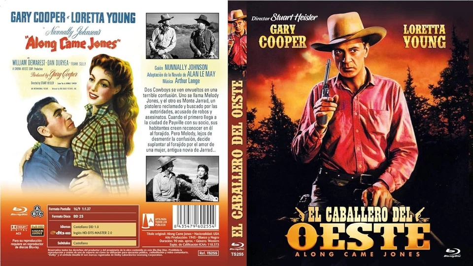 ALONG CAME JONES (1945) -  BLU RAY DISC  - GARY COOPER - - Image 2 of 2