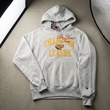 Champion Reverse Weave Hoodie Women's Medium Gray Oversized Graphic GF510 NWT